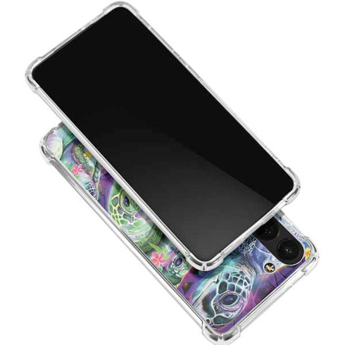 Rainbow Sea Turtles by Sheena Pike Galaxy S24 FE Clear Case